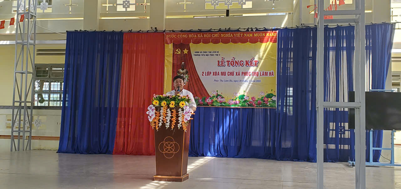 Sáng ngày 20/09/2025, UBND xã Phúc Thọ Lâm Hà tổ chức Lễ tổng kết lớp học xóa mù chữ giai đoạn I trên địa bàn xã năm 2024.