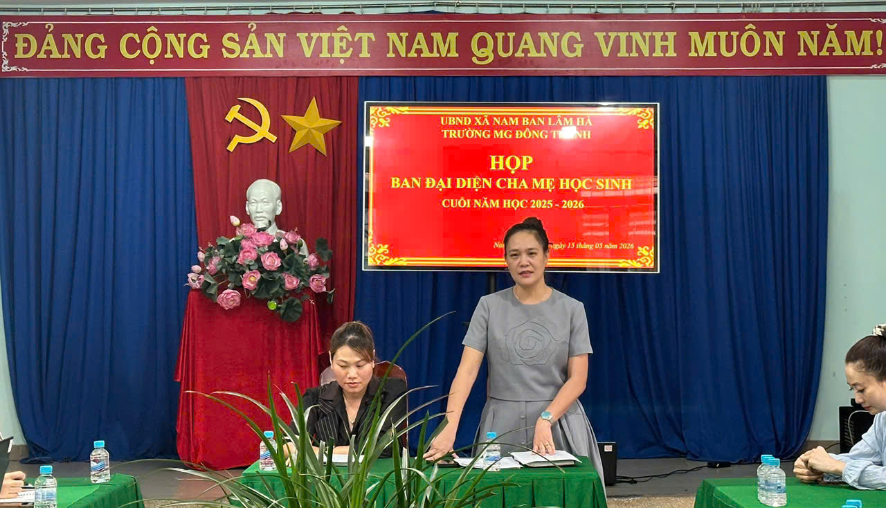 TỔNG KẾT HOẠT ĐỘNG BAN ĐẠI DIỆN CHA MẸ HỌC SINH NĂM HỌC 2025 – 2026 CỦA TRƯỜNG MẪU GIÁO ĐÔNG THANH